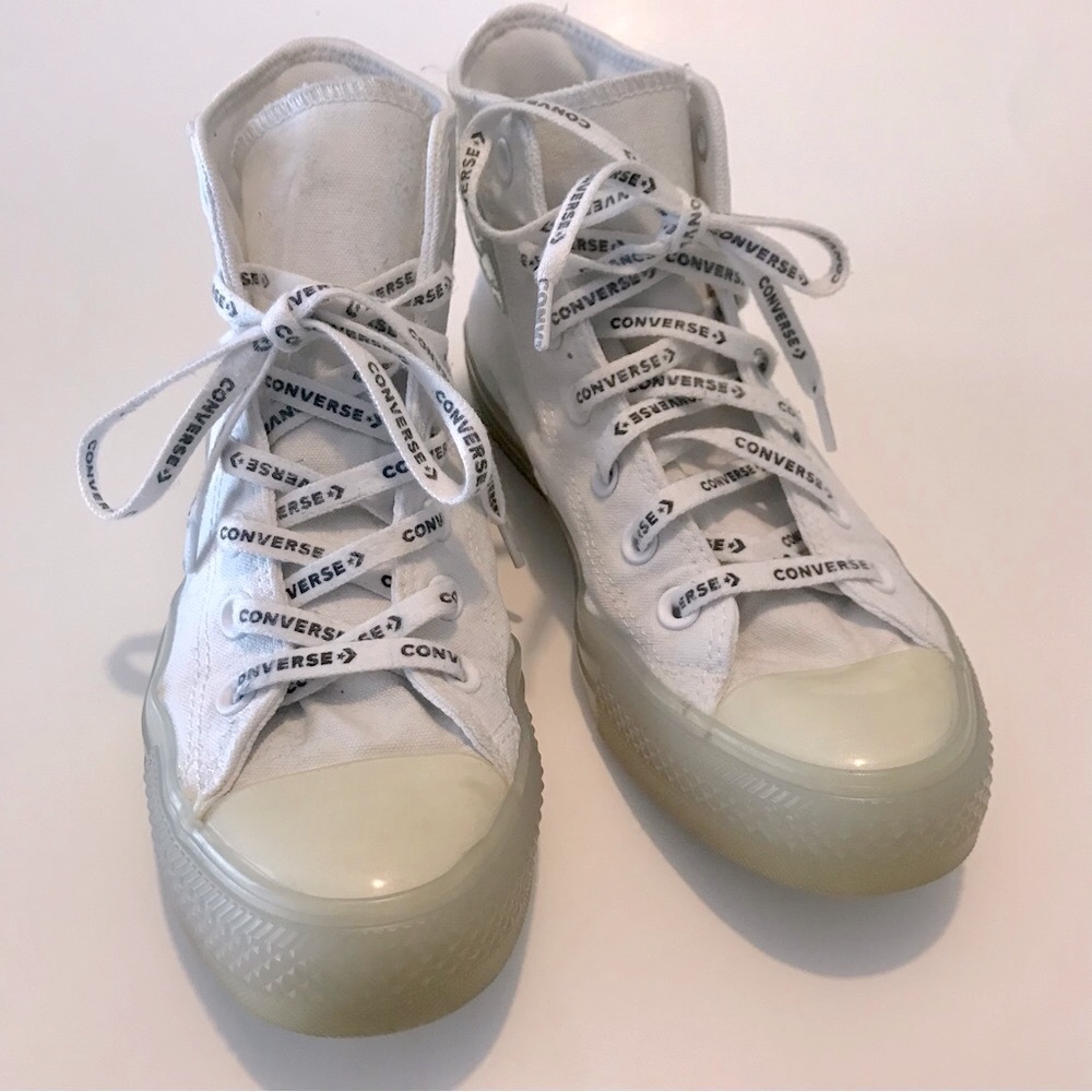 Converse high top clear soles